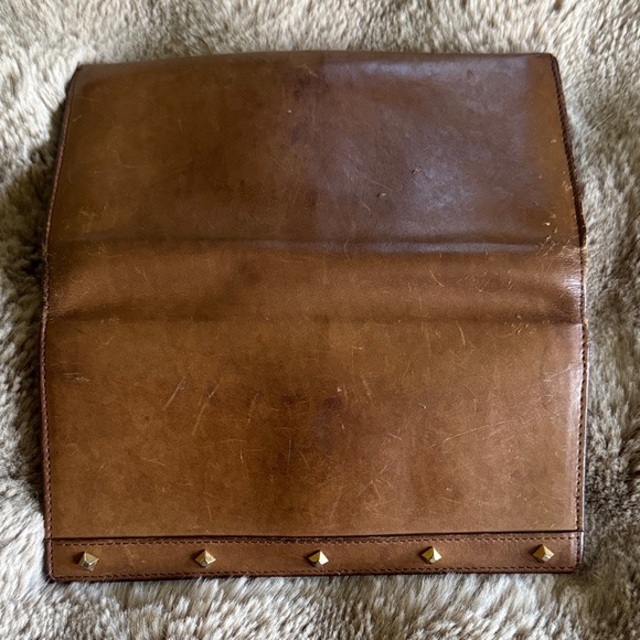 Brown Gucci Leather Studded Wallet - Picture 5 of 7